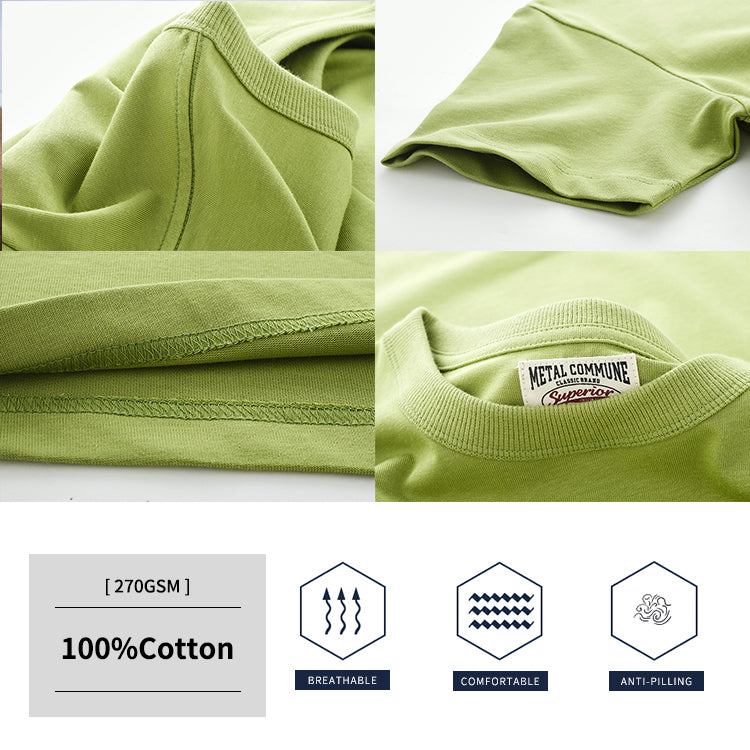 YLS Wholesale Men's Custom 100% Cotton Slim Fit T-Shirt