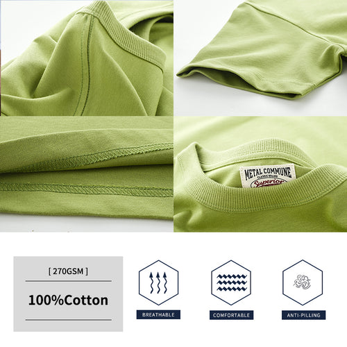 YLS Wholesale Men's Custom 100% Cotton Slim Fit T-Shirt